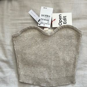 XXS Open Edit knit tube top